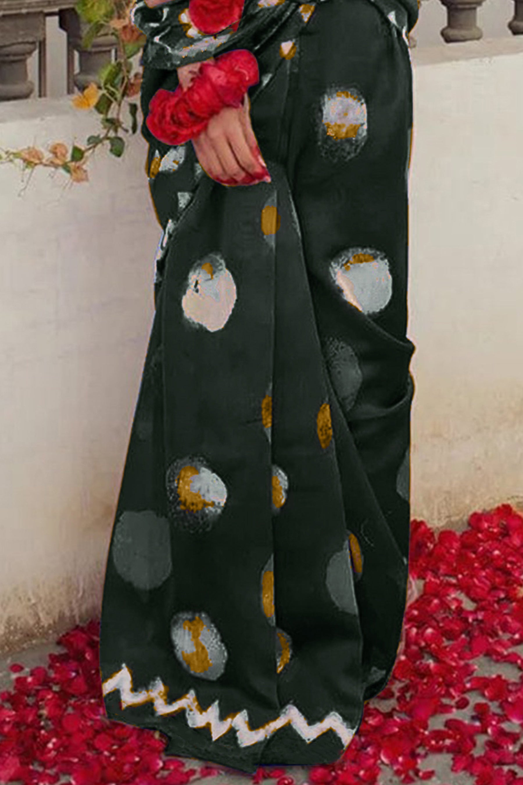 SAMRUDHI SOFT PURE COTTON FANCY BAGRU PRINT GREEN SAREE