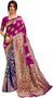 Litchi Banarasi silk with Antique Jari Half Half saree