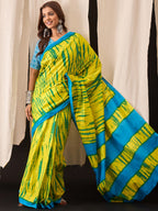 AAGMAN MULMUL PURE COTTON YELLOW SAREE