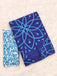 AARICA PURE MULMUL COTTON BATIK STYLE HAND BLOCK PRINTD BLUE SAREE