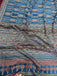 AJRAKH2 BLOCK PRINT PURE MULMUL COTTON BLUE SAREE