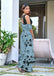 AKRUTI PURE MULMUL COTTON FLORAL STYLE HAND BLOCK PRINTD GREY AND BLACK SAREE