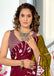 ANAYA PURE COTTON FANCY HAND BLOCK PRINT MAROON SAREE