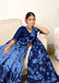 ANUPAMAA PURE MULMUL COTTON HAND BLOCK PRINTD BLUE SAREE