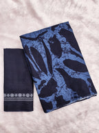 ANUPAMAA PURE MULMUL COTTON HAND BLOCK PRINTD BLUE SAREE