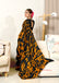 ANUPAMAA PURE MULMUL COTTON HAND BLOCK PRINTD MUSTARD SAREE