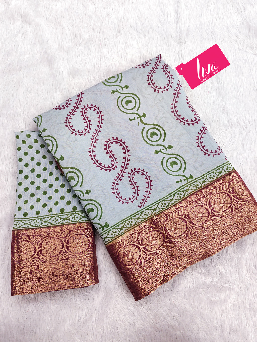 ASSAM SILK NATURAL CELLULOSE NYLON AND VISCOSE ZARI WEAVING SKY BLUE SAREE