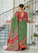 BASANTI PRIMUM PURE COTTON MULMUL BUTI HAND BLOCK PRINT WITH HEVAY ZARI BODAR GREEN SAREE