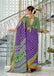 BASANTI PRIMUM PURE COTTON MULMUL BUTI HAND BLOCK PRINT WITH HEVAY ZARI BODAR PURPLE SAREE