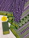 BASANTI PRIMUM PURE COTTON MULMUL BUTI HAND BLOCK PRINT WITH HEVAY ZARI BODAR PURPLE SAREE
