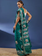 BATIK4 MODAL VISCOSE BLAND WITH MUSTRISE COTTON SOFT SILK SAREE