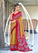 HAND BATIK PRINT MULMUL COTTON GOLDEN SAREE
