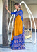 HAND BATIK PRINT MULMUL COTTON YELLOW SAREE