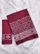 BATIK SESSION MULMUL COTTON HAND BATIK BLOCK PRINT DARK PINK SAREE