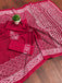 BATIK SESSION MULMUL COTTON HAND BATIK BLOCK PRINT PINK SAREE