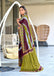 BLOOMING IKKAT HAND PRINT MULMUL COTTON MEHNDI GREEN SAREE