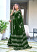 BATIK BUTTERFLY HAND BLOCK MULMUL COTTON GREEN SAREE