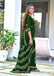 BATIK BUTTERFLY HAND BLOCK MULMUL COTTON GREEN SAREE