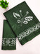 BATIK BUTTERFLY HAND BLOCK MULMUL COTTON GREEN SAREE