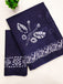 BATIK BUTTERFLY HAND BLOCK MULMUL COTTON NEVY BLUE SAREE