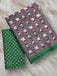CARTOON HAND BLOCK MULMUL COTTON GREY SAREE