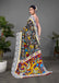 CHIRALA TRADITIONAL KALMKARI COTTON HAND BLOCK PRINT ULTRA SOFT LIGHT WEIGHT BLACK SAREE