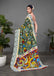 CHIRALA TRADITIONAL KALMKARI COTTON HAND BLOCK PRINT ULTRA SOFT LIGHT WEIGHT GREEN SAREE