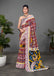 CHIRALA TRADITIONAL KALMKARI COTTON HAND BLOCK PRINT ULTRA SOFT LIGHT WEIGHT RED SAREE