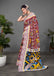 CHIRALA TRADITIONAL KALMKARI COTTON HAND BLOCK PRINT ULTRA SOFT LIGHT WEIGHT RED SAREE