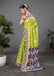 CHIRALA PURE MUL COTTON TRADITIONAL KALMKARI HAND BLOCK  PRINT GREEN SAREE