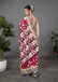 CHIRALA PURE MUL COTTON TRADITIONAL KALMKARI HAND BLOCK  PRINT RED SAREE