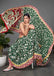CHIRALA PURE MUL COTTON TRADITIONAL KALMKARI HAND BLOCK  PRINT GREEN SAREE