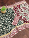CHIRALA PURE MUL COTTON TRADITIONAL KALMKARI HAND BLOCK  PRINT GREEN SAREE