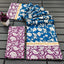 CHIRALA PURE MUL COTTON TRADITIONAL KALMKARI HAND BLOCK  PRINT BLUE SAREE