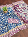CHIRALA PURE MUL COTTON TRADITIONAL KALMKARI HAND BLOCK  PRINT BLUE SAREE