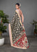 CHIRALA PURE MUL COTTON TRADITIONAL KALMKARI HAND BLOCK  PRINT BLACK SAREE