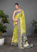 CHIRALA PURE MUL COTTON TRADITIONAL KALMKARI HAND BLOCK  PRINT GREEN SAREE