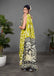 CHIRALA PURE MUL COTTON TRADITIONAL KALMKARI HAND BLOCK  PRINT GREEN SAREE