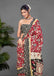 CHIRALA PURE MUL COTTON TRADITIONAL KALMKARI HAND BLOCK  PRINT MAROON SAREE