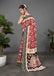 CHIRALA PURE MUL COTTON TRADITIONAL KALMKARI HAND BLOCK  PRINT MAROON SAREE