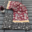 CHIRALA PURE MUL COTTON TRADITIONAL KALMKARI HAND BLOCK  PRINT MAROON SAREE