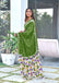 CHURI HAND BLOCK PRINT MULMUL COTTON GREEN SAREE