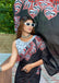 FASHION FUNDA PURE MULMUL COTTON BAGRU FANCY HAND PRINTED BLACK AND MAROON SAREE