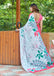 FASHION FUNDA PURE MULMUL COTTON BAGRU FANCY HAND PRINTED MULTICOLOR SAREE