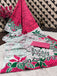 FASHION FUNDA PURE MULMUL COTTON BAGRU FANCY HAND PRINTED MULTICOLOR SAREE