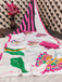 FASHION FUNDA PURE MULMUL COTTON BAGRU FANCY HAND PRINTED MULTICOLOR SAREE