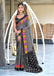 HANSHIKA PURE COTTON FANCY HAND BLOCK PRINT GREY SAREE
