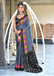 HANSHIKA PURE COTTON FANCY HAND BLOCK PRINT NEVY BLUE SAREE