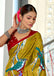 HERIAGE STYLE HAND PRINT MULMUL COTTON MULTICOLOR SAREE