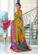 HERIAGE STYLE HAND PRINT MULMUL COTTON MULTICOLOR SAREE